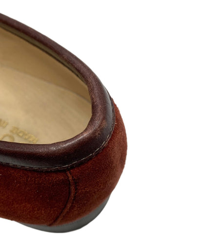 GUCCI Loafers Shoes Horse Bit EU 38 US 8 Suede Brown Authentic