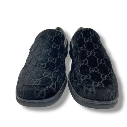GUCCI Loafers Shoes GG EU 37 US 7 Suede Authentic