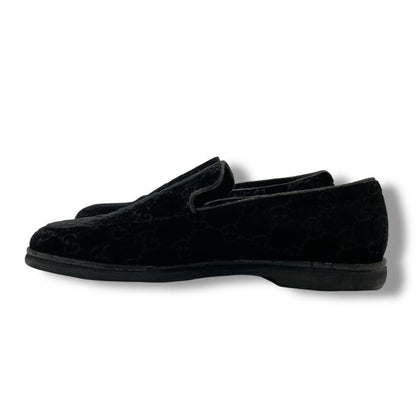 GUCCI Loafers Shoes GG EU 37 US 7 Suede Authentic