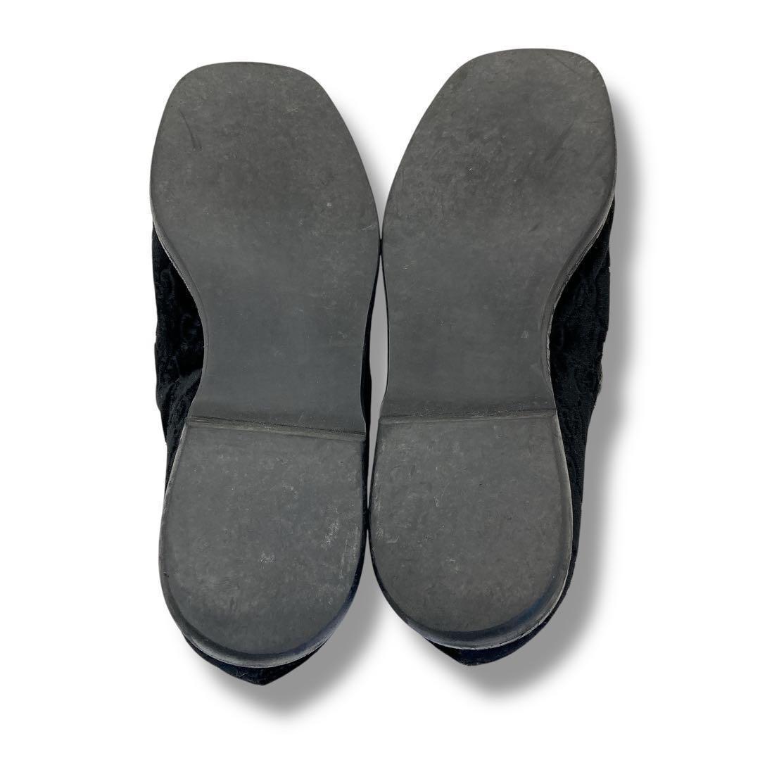 GUCCI Loafers Shoes GG EU 37 US 7 Suede Authentic