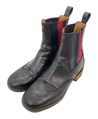 GUCCI Boots Shoes EU 36.5 US 6.5 Brown Authentic