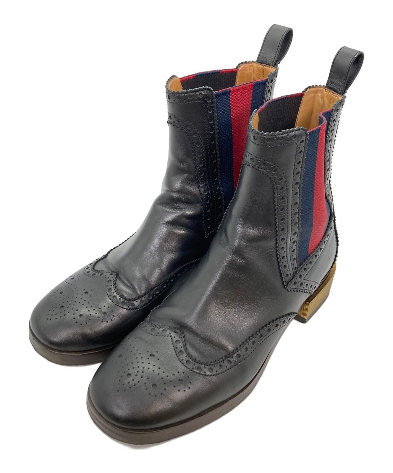 GUCCI Boots Shoes EU 36.5 US 6.5 Brown Authentic