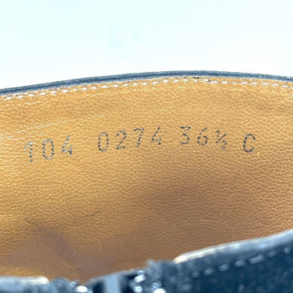 GUCCI Boots Shoes EU 36.5 US 6.5 Suede Black Authentic