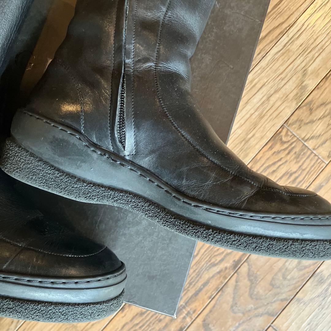 GUCCI Boots Shoes EU 36 US 6 Leather Black Authentic
