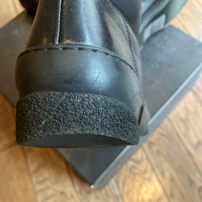 GUCCI Boots Shoes EU 36 US 6 Leather Black Authentic