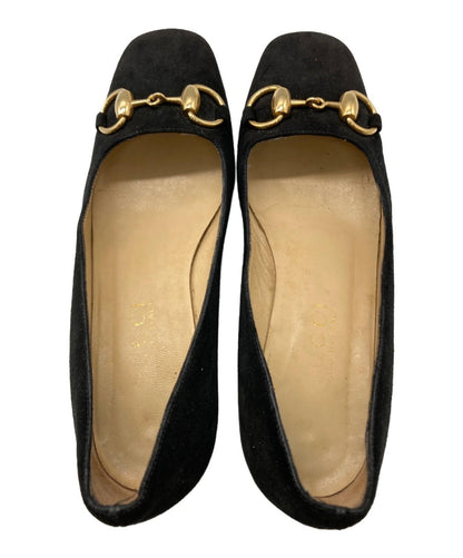 GUCCI Shoes Pumps Heel Horsebit EU 35 US 5 Black Authentic