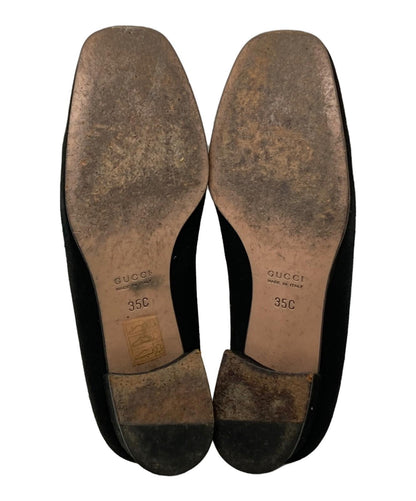 GUCCI Shoes Pumps Heel Horsebit EU 35 US 5 Black Authentic