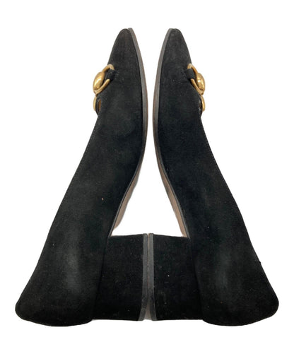 GUCCI Shoes Pumps Heel Horsebit EU 35 US 5 Black Authentic