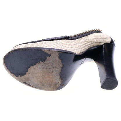 GUCCI Shoes Pumps Heel Horsebit EU 36 US 6 Black Authentic