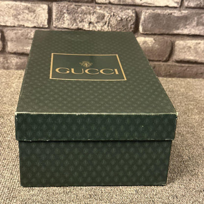 GUCCI Shoes Pumps Heel Horsebit EU 36 US 6 Suede Green Authentic