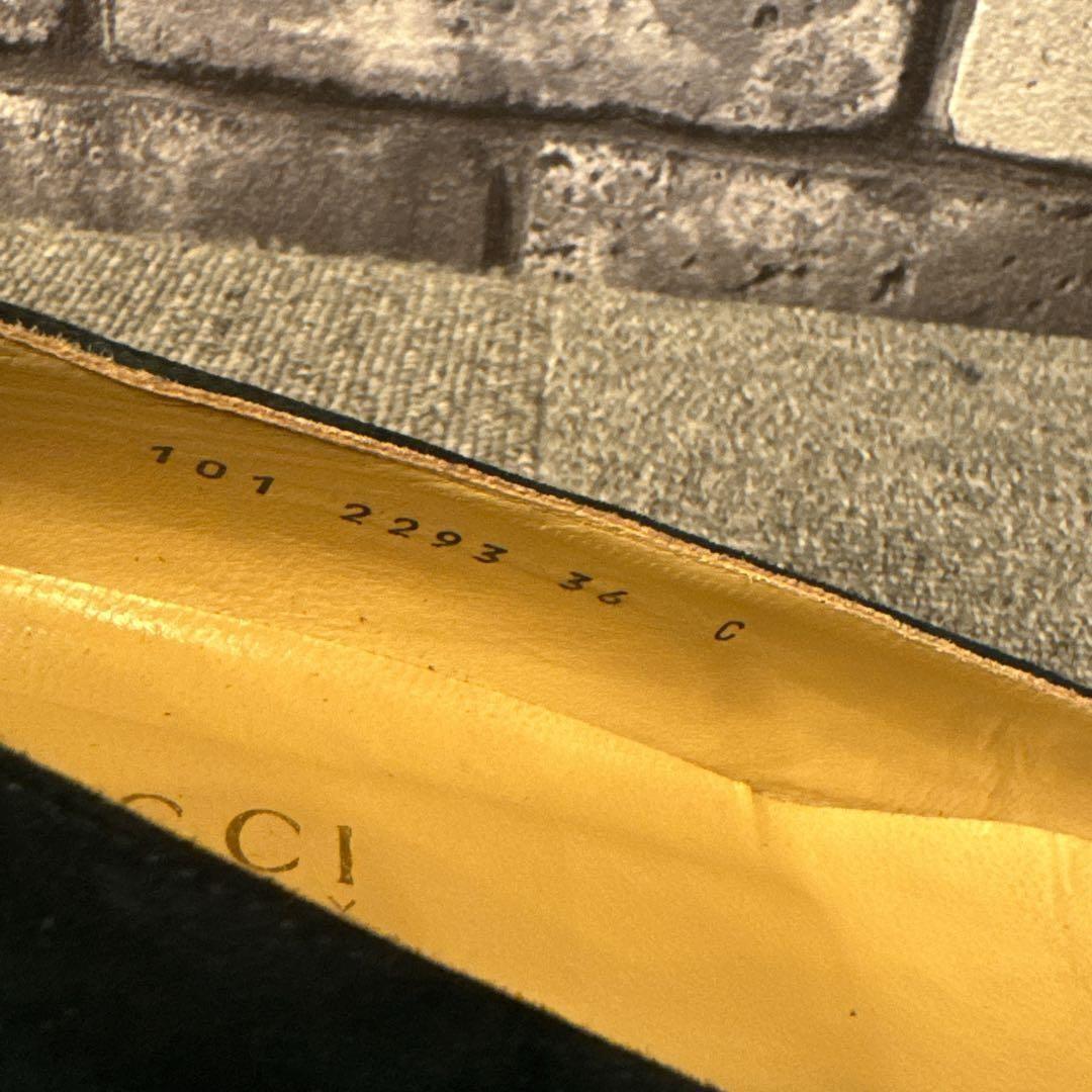 GUCCI Shoes Pumps Heel Horsebit EU 36 US 6 Suede Green Authentic