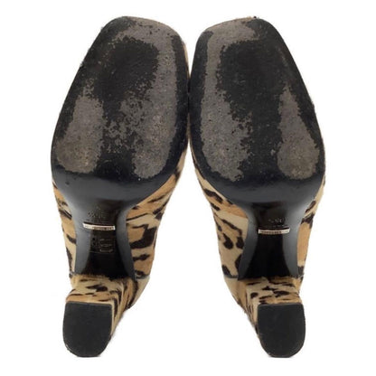 GUCCI Shoes Pumps Heel Horsebit EU 35.5 US 5.5 Leopard Authentic