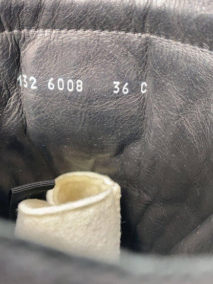 GUCCI Lace-up Boots Shoes EU 36 US 6 Black Authentic