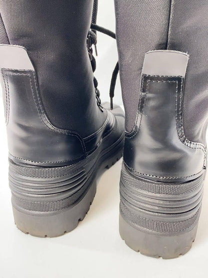 GUCCI Lace-up Boots Shoes EU 36 US 6 Black Authentic