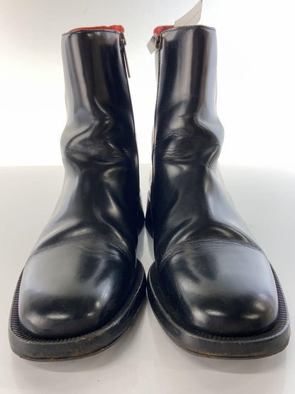 GUCCI Side zipper Boots Shoes EU 36 US 6 Leather Black Authentic