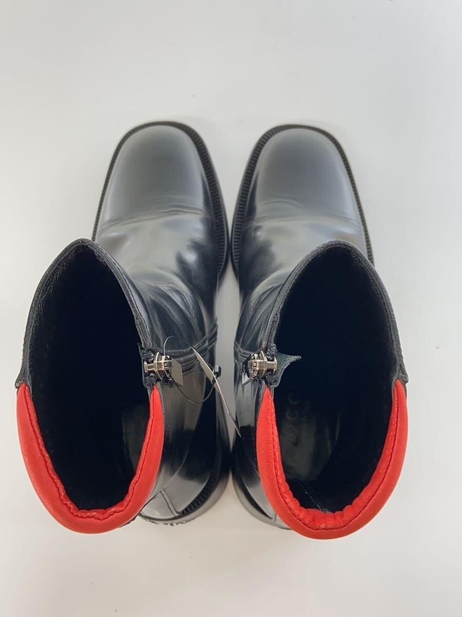 GUCCI Side zipper Boots Shoes EU 36 US 6 Leather Black Authentic