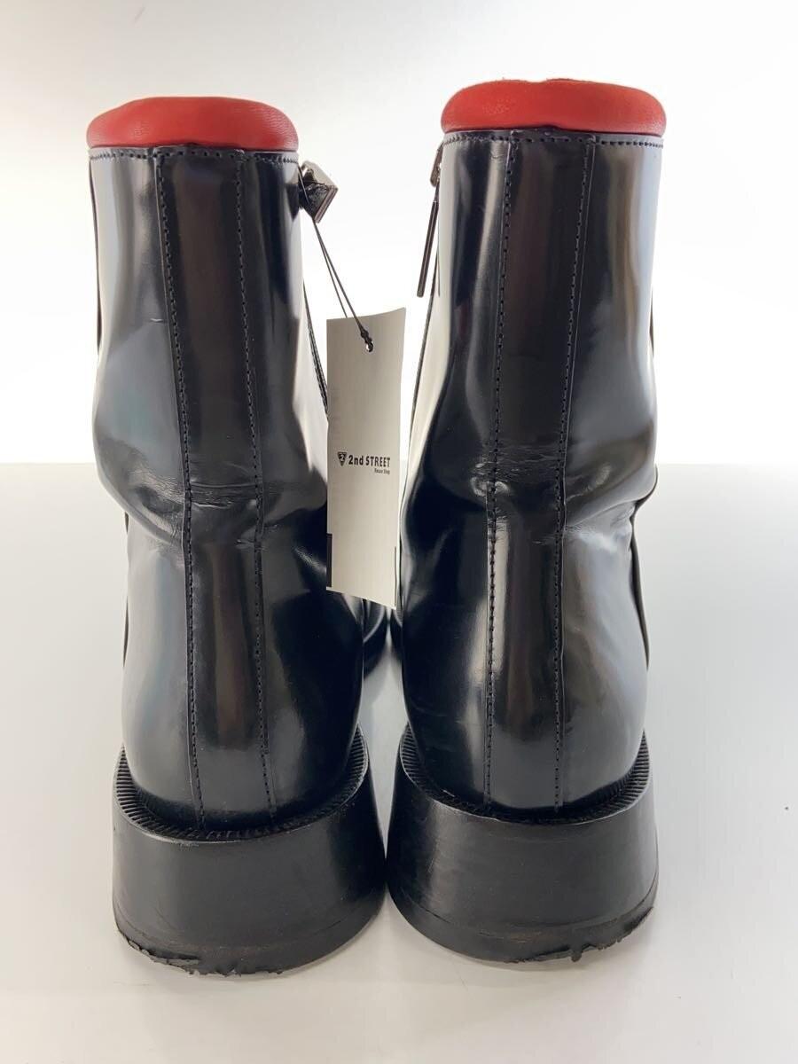 GUCCI Side zipper Boots Shoes EU 36 US 6 Leather Black Authentic