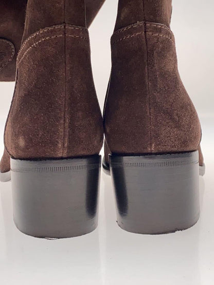 GUCCI Long Boots Shoes EU 36 US 6 Suede Brown Authentic