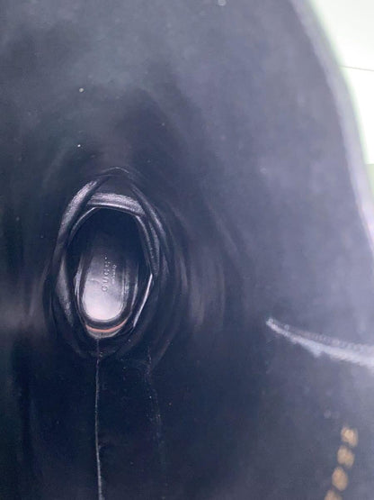 GUCCI Long Boots Shoes EU 38.5 US 8.5 Leather Black Authentic