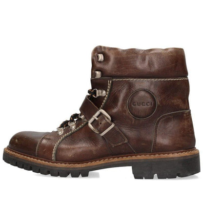GUCCI Boots Shoes EU 42.5 US 9 Brown Authentic