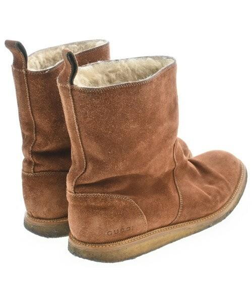 GUCCI Boots Shoes EU 44 US 10.5 Brown Authentic