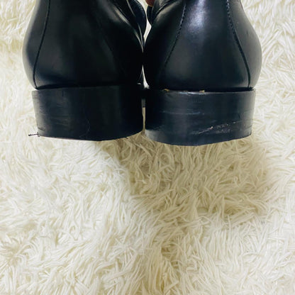 GUCCI Loafers Shoes Horsebit EU 42.5 US 9.0 Leather Black Authentic