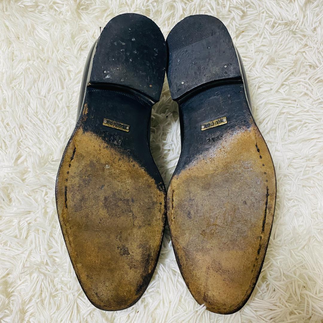 GUCCI Loafers Shoes Horsebit EU 42.5 US 9.0 Leather Black Authentic