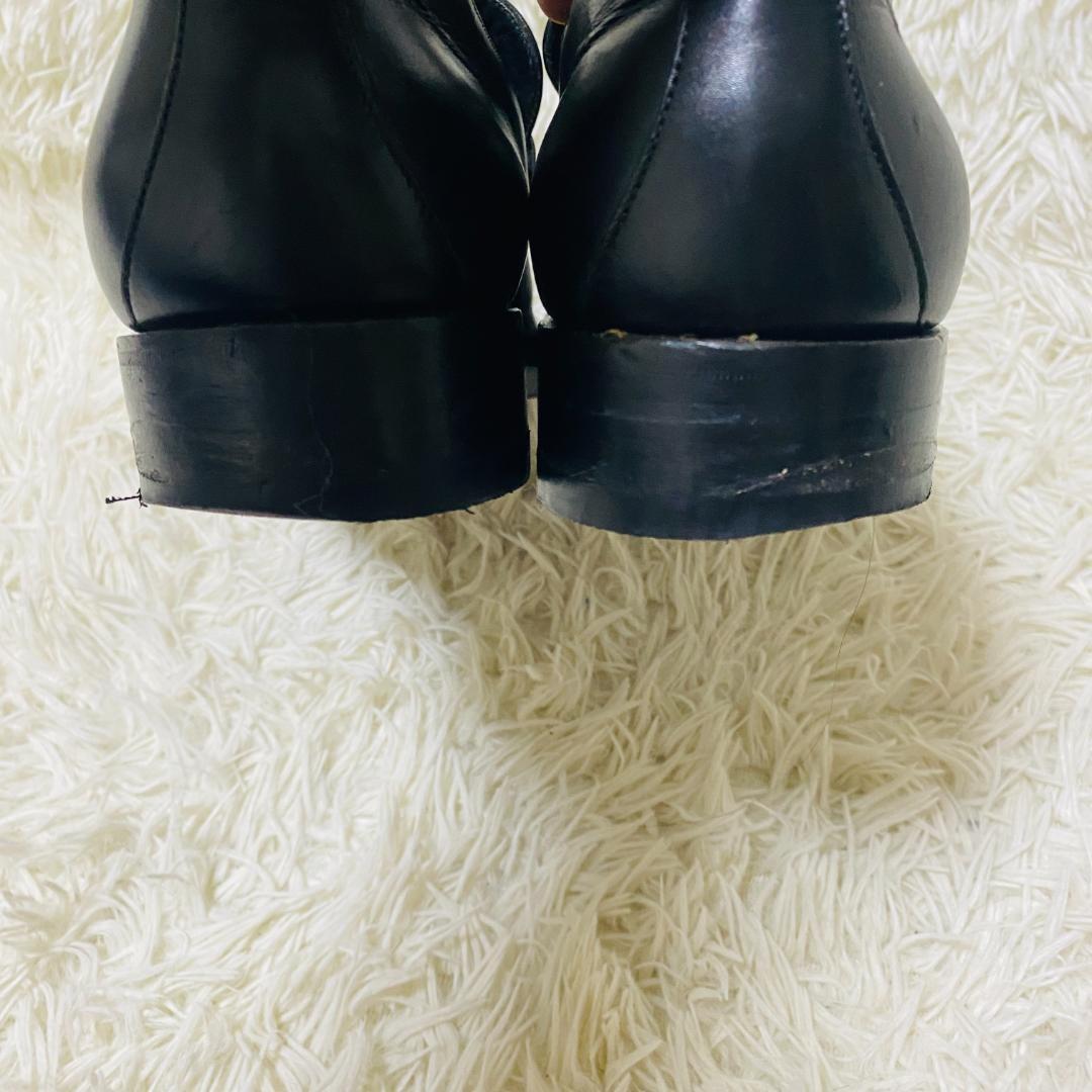 GUCCI Loafers Shoes Horsebit EU 42.5 US 9.0 Leather Black Authentic