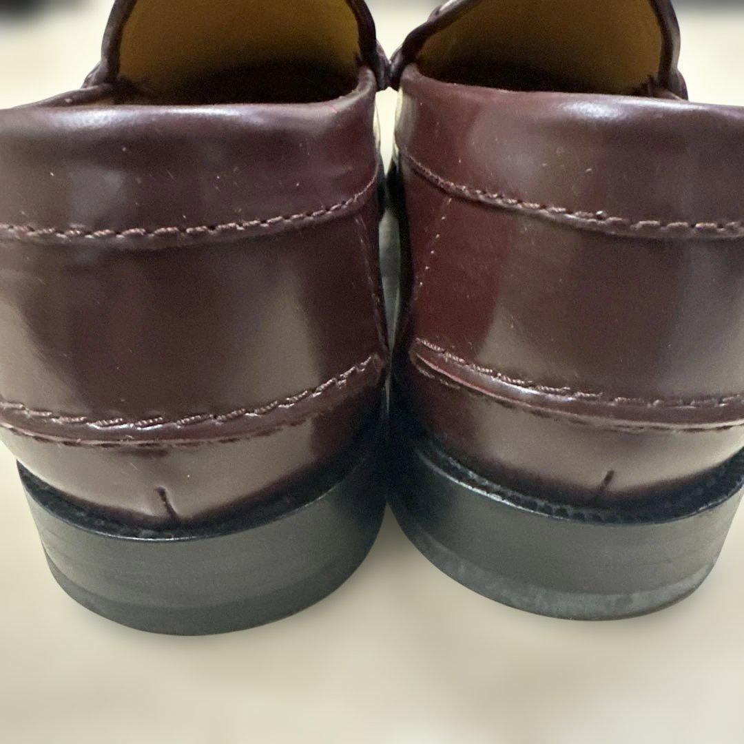 GUCCI Loafers Shoes Horsebit GG EU 43 US 9.5 Burgundy Authentic