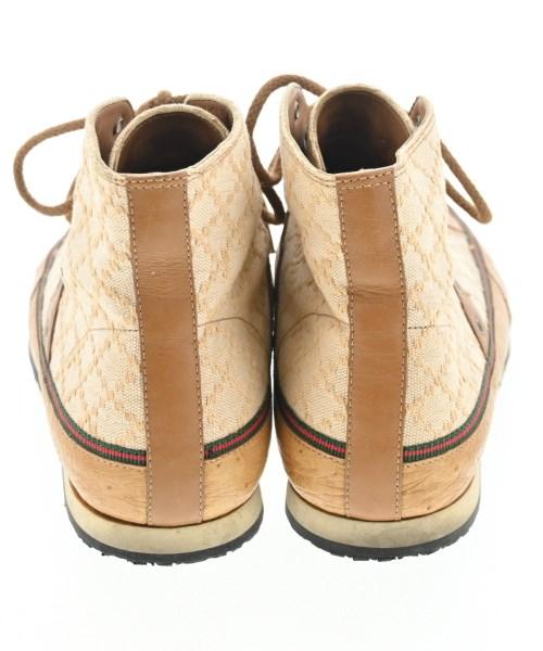 GUCCI Sneakers Shoes High-cut EU 42 US 8.5 Beige Authentic