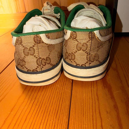 GUCCI Sneakers Shoes GG Sherry Line Low-cut EU 41.5 US 8 Authentic