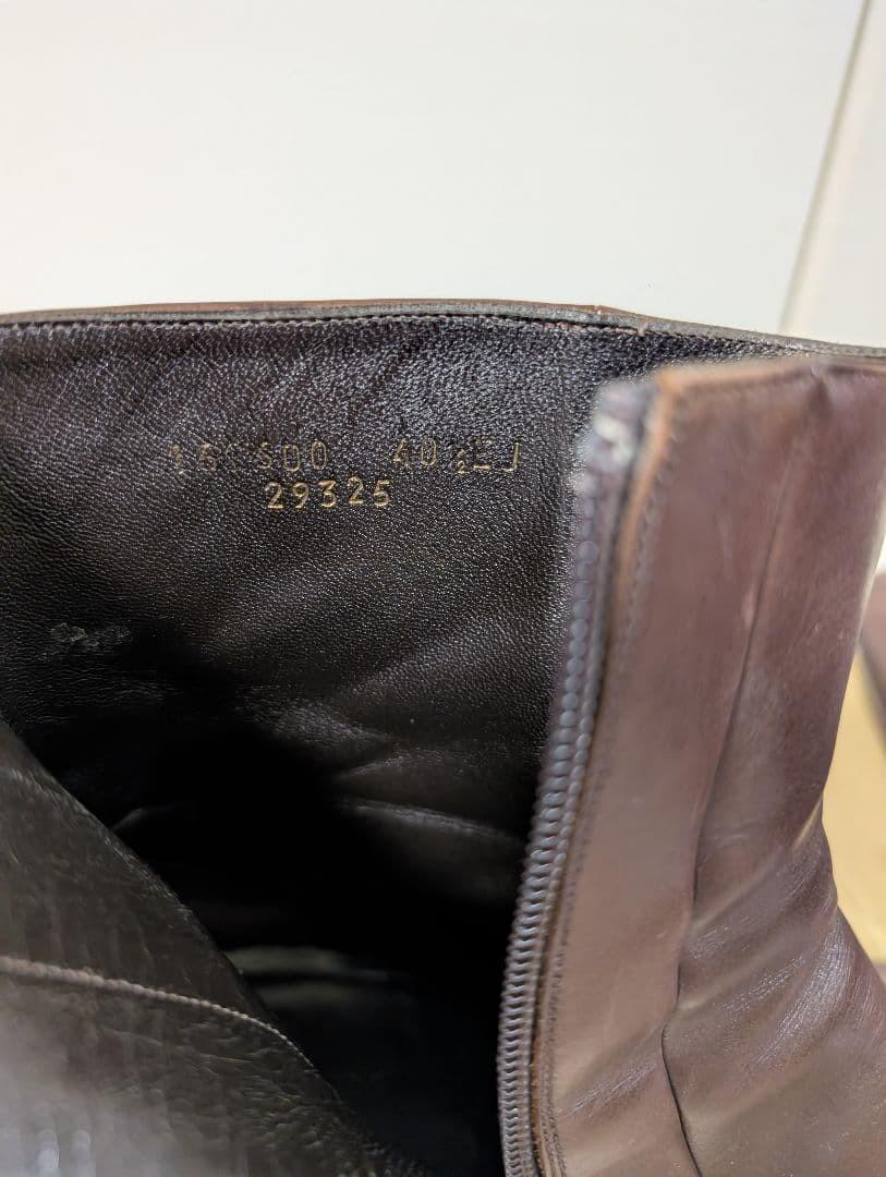 GUCCI Boots Shoes EU 40.5 US 7 Leather Brown Authentic