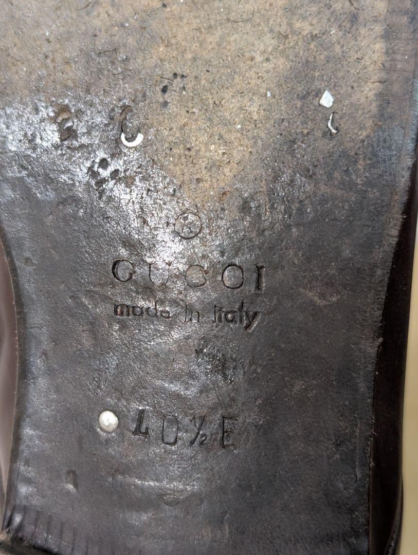 GUCCI Boots Shoes EU 40.5 US 7 Leather Brown Authentic