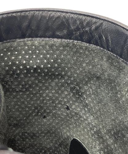 FENDI Punching Boots Shoes EU 38 US 8 Black Authentic