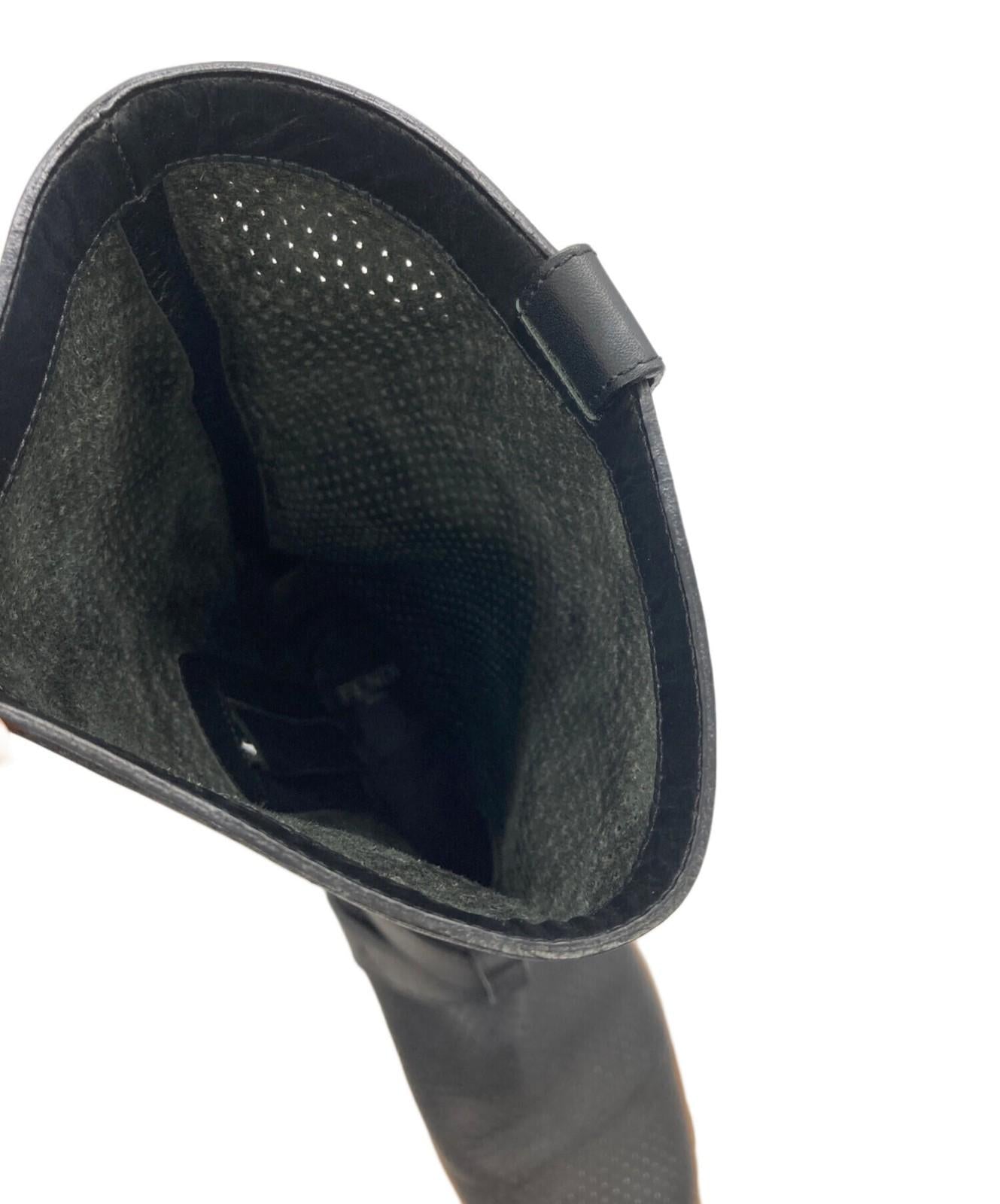 FENDI Punching Boots Shoes EU 38 US 8 Black Authentic