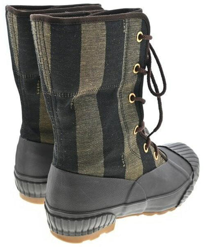 FENDI Sneakers Shoes High-Cut EU 36 US 6 Beige Brown Authentic