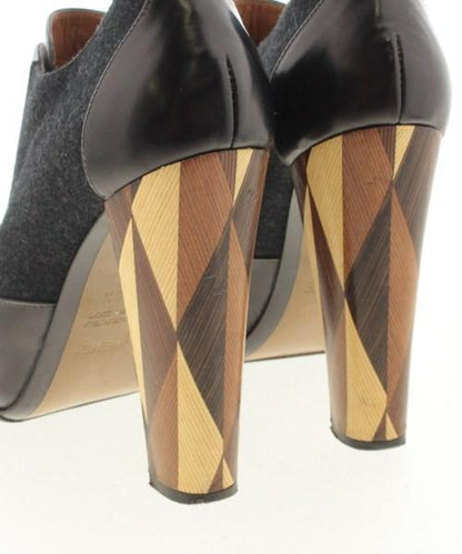 FENDI Shoes Pumps Heel EU 36.5 US 6.5 Black Authentic