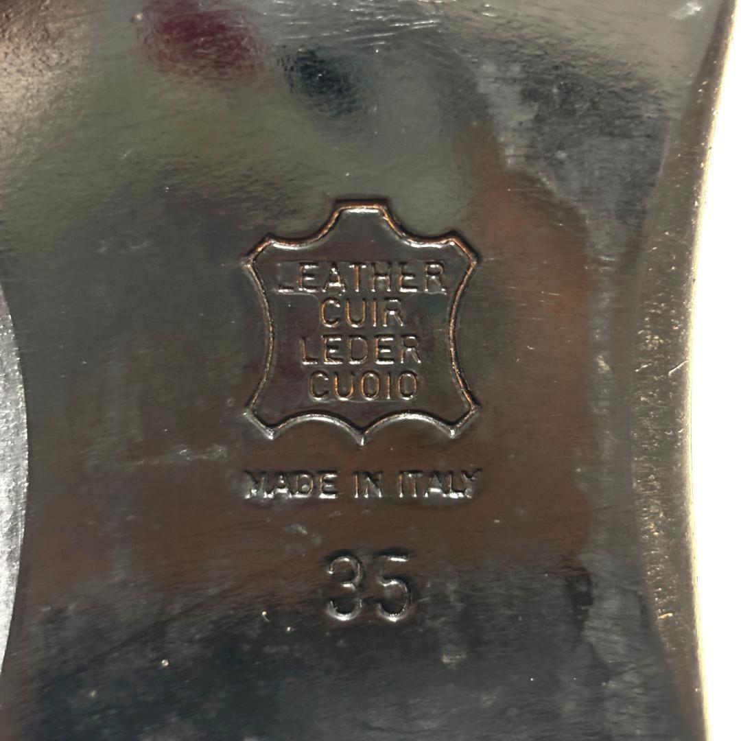 FENDI Long Boots Shoes Logo EU 35 US 5 Leather Black Authentic