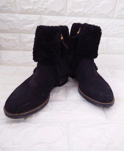 FENDI Mouton Short Boots Shoes EU 37 US 7 Authentic