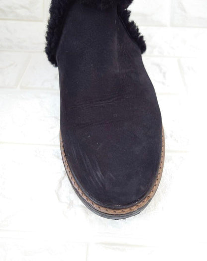 FENDI Mouton Short Boots Shoes EU 37 US 7 Authentic