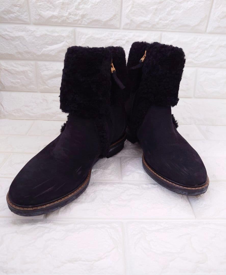 FENDI Mouton Short Boots Shoes EU 37 US 7 Authentic