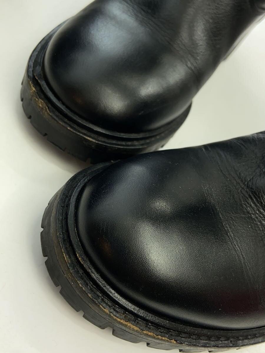FENDI engineer Boots Shoes EU 36 US 6 Leather Black Authentic