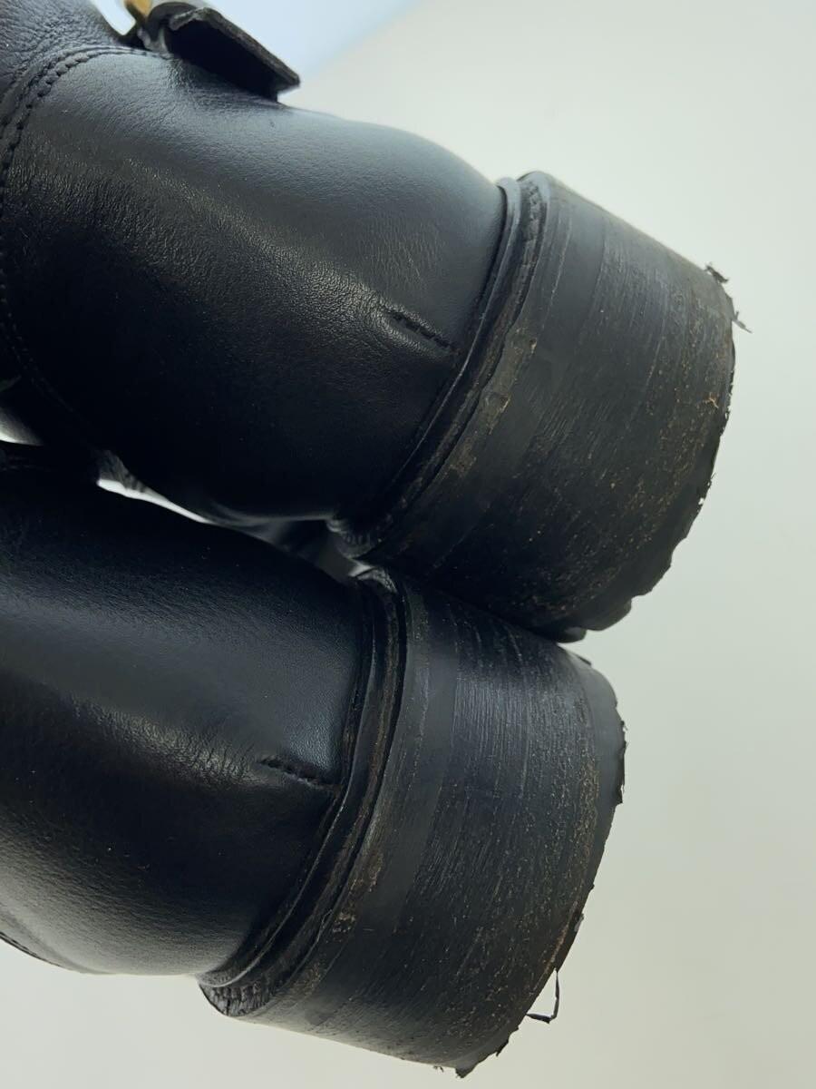 FENDI engineer Boots Shoes EU 36 US 6 Leather Black Authentic