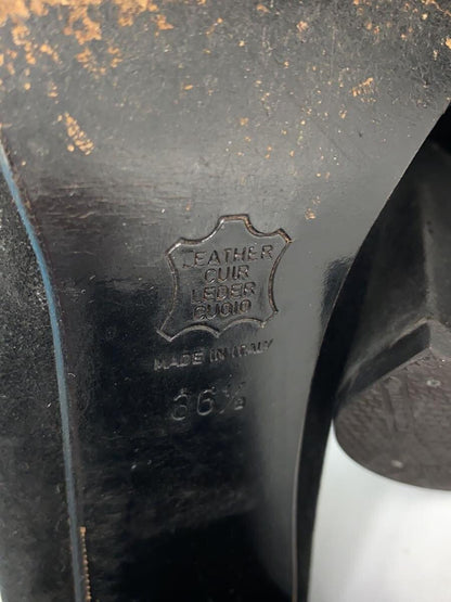 FENDI Short Boots Shoes Logo EU 36.5 US 6.5 Black Authentic