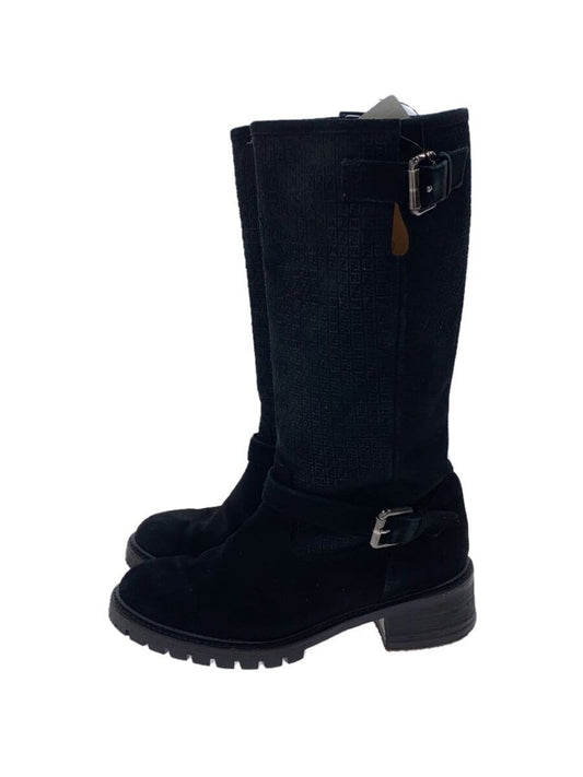 FENDI Boots Shoes EU 36 US 6 Suede Black Authentic