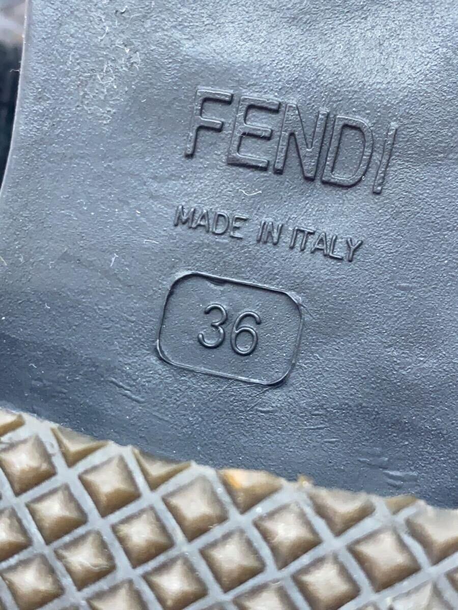 FENDI Boots Shoes EU 36 US 6 Suede Black Authentic