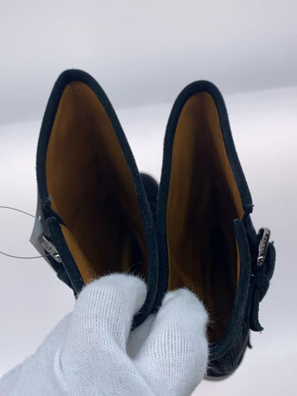 FENDI Boots Shoes EU 36 US 6 Suede Black Authentic