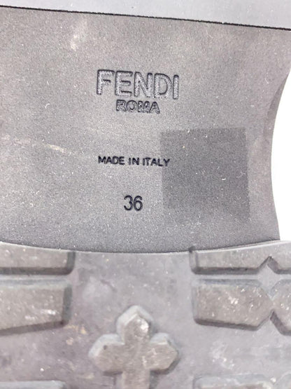 FENDI Boots Shoes EU 36 US 6 Black Authentic