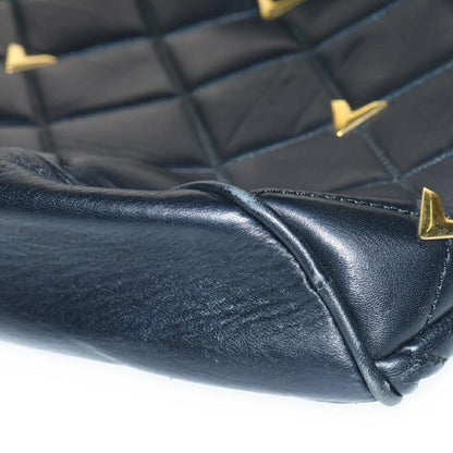 Valentino Backpack V Logo Leather Black Authentic