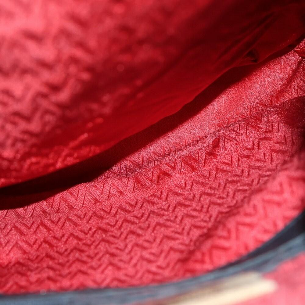 Valentino Backpack V Logo Leather Black Authentic